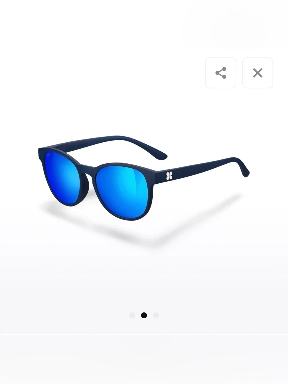 EUC Sierras Sungod 8KO Polarized Mirrored Sunglasses – Matte Navy / Blue